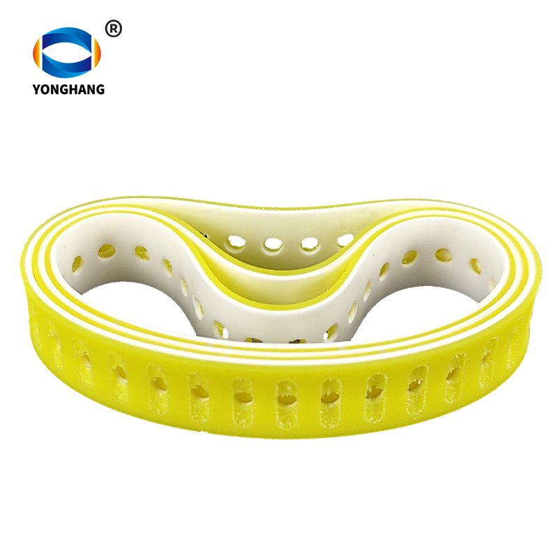 cinta de succión de doble capa amarilla y blanca de 235 × 15 mm con 29 orificios para reducción de velocidad, para Heidelberg SM52 y PM52