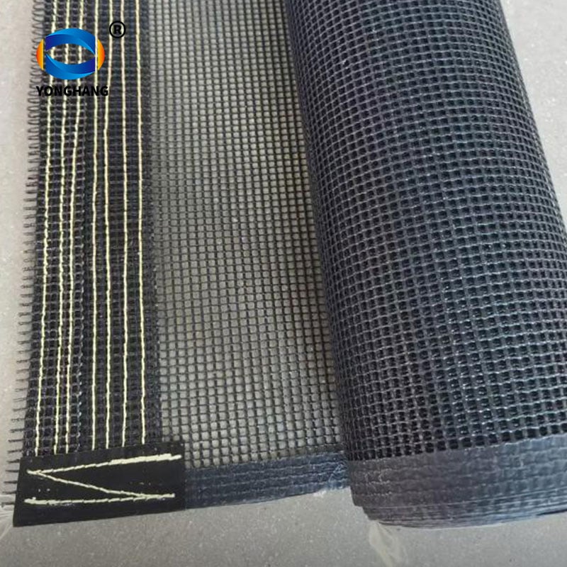 حزام شبكي ناقل أسود مقاوم للكهرباء الساكنة ومغلف بـ PTFE