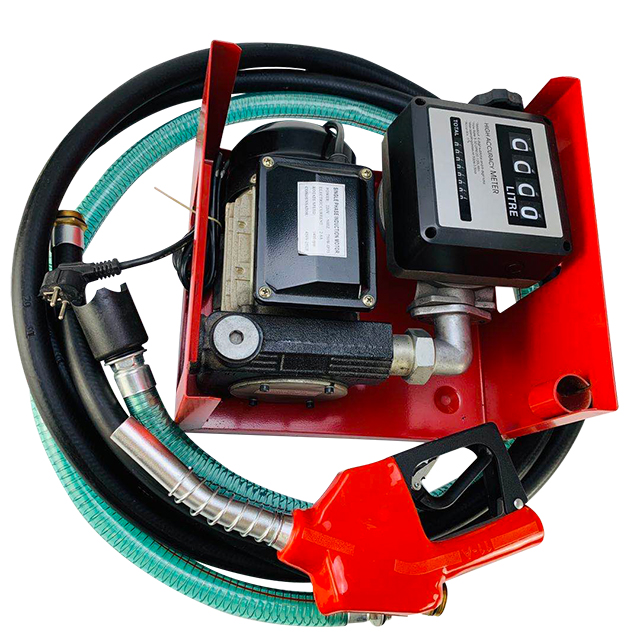 What makes electric diesel fuel transfer pump portable and easy to mount?