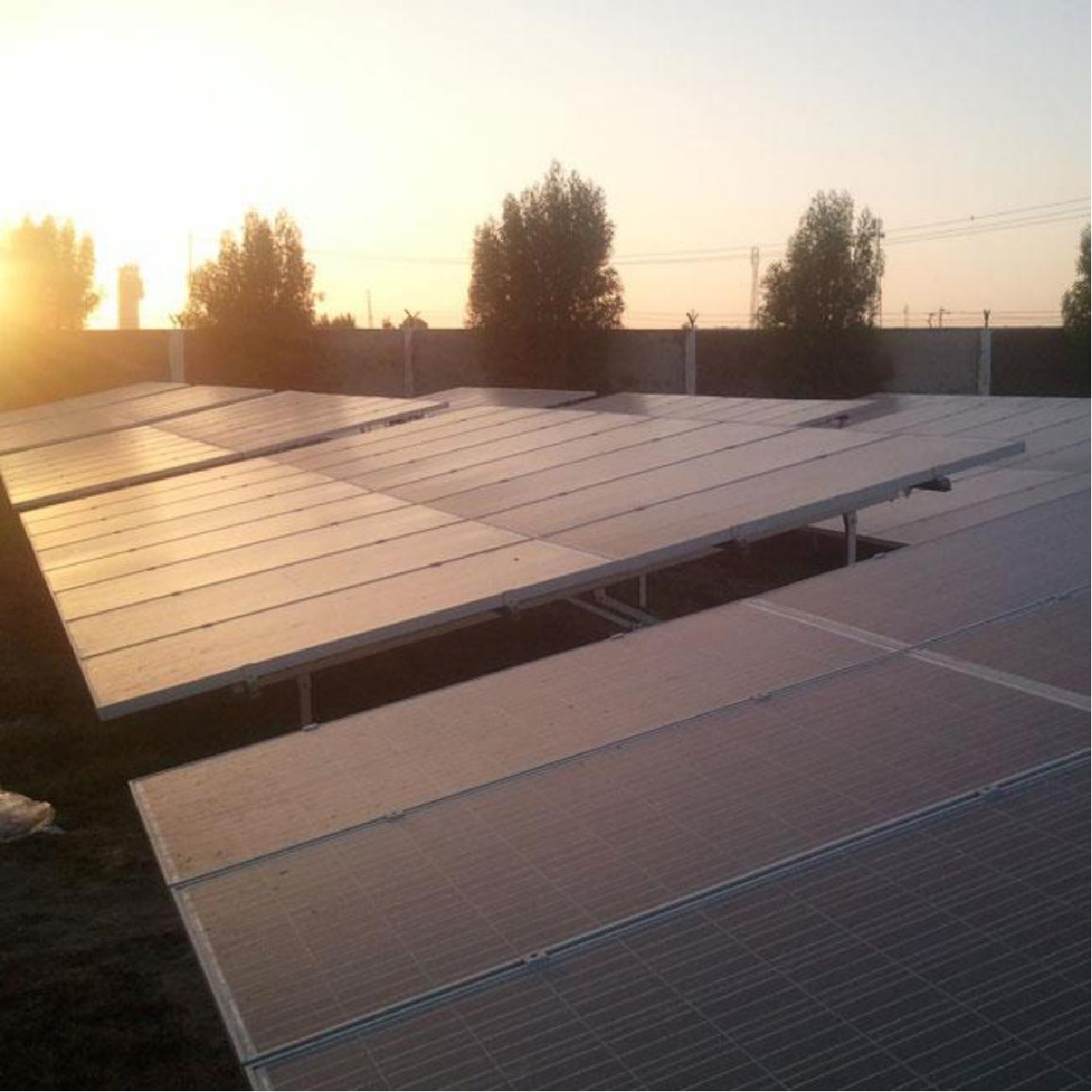1.4MW Concrete Base Ground Mount System in Kazakhstan
