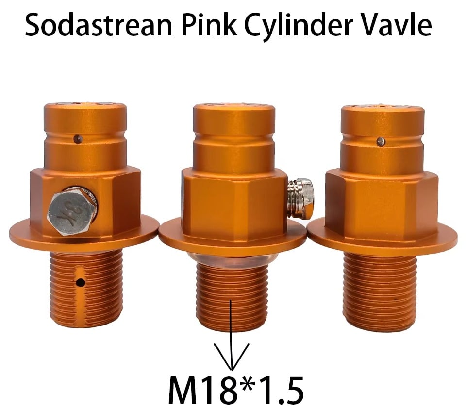 Soda CO2 Stream Pin Valve M18*1.5 Duo Terra Art Sparkling Water Maker Sodastream Adapter details