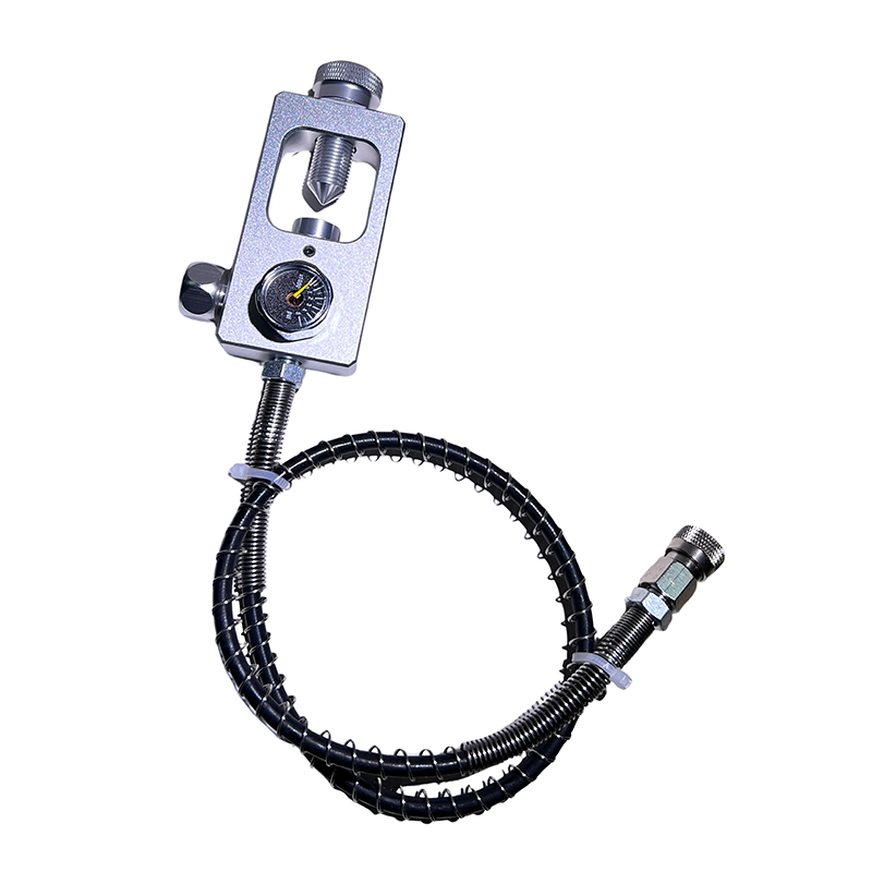 Scuba tank adapter with 60cm Spring hose