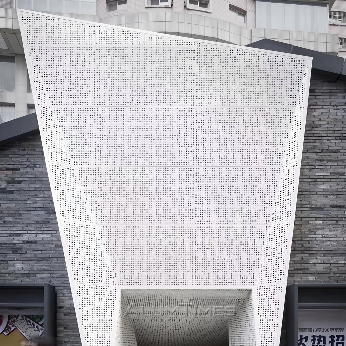 Aluminum Carved Plate Exterior Decorative Perforated Flower Metal Panel