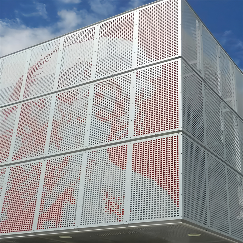 Nigerian aluminum perforated panel curtain wall project