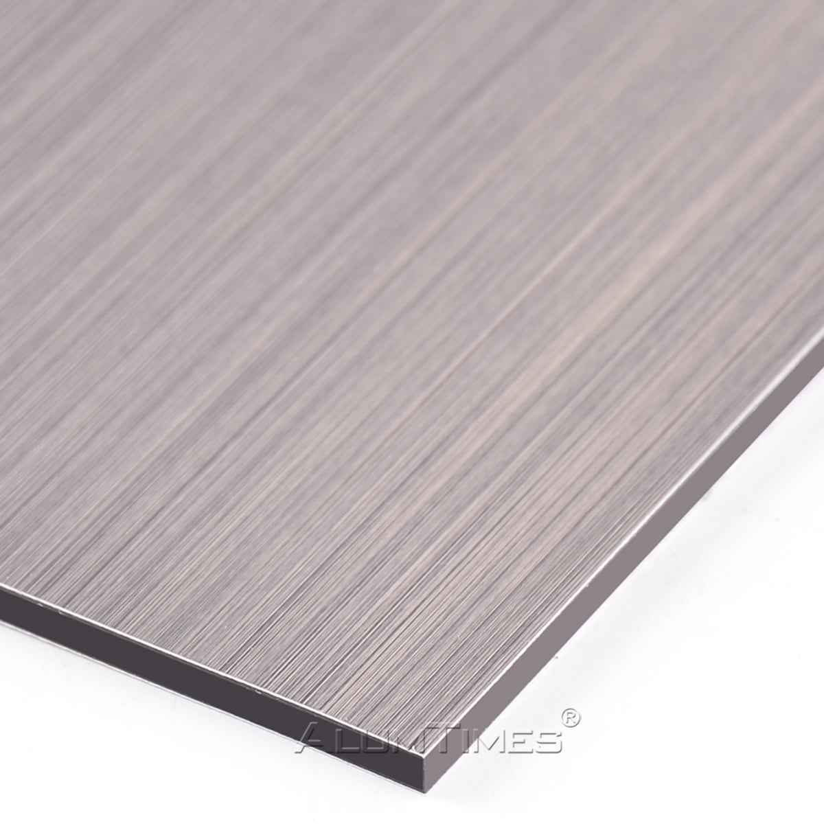 Modernong Aluminium Composite Panel (ACP/ACM) na Panlaban sa Apoy na May Brushed na Mukha