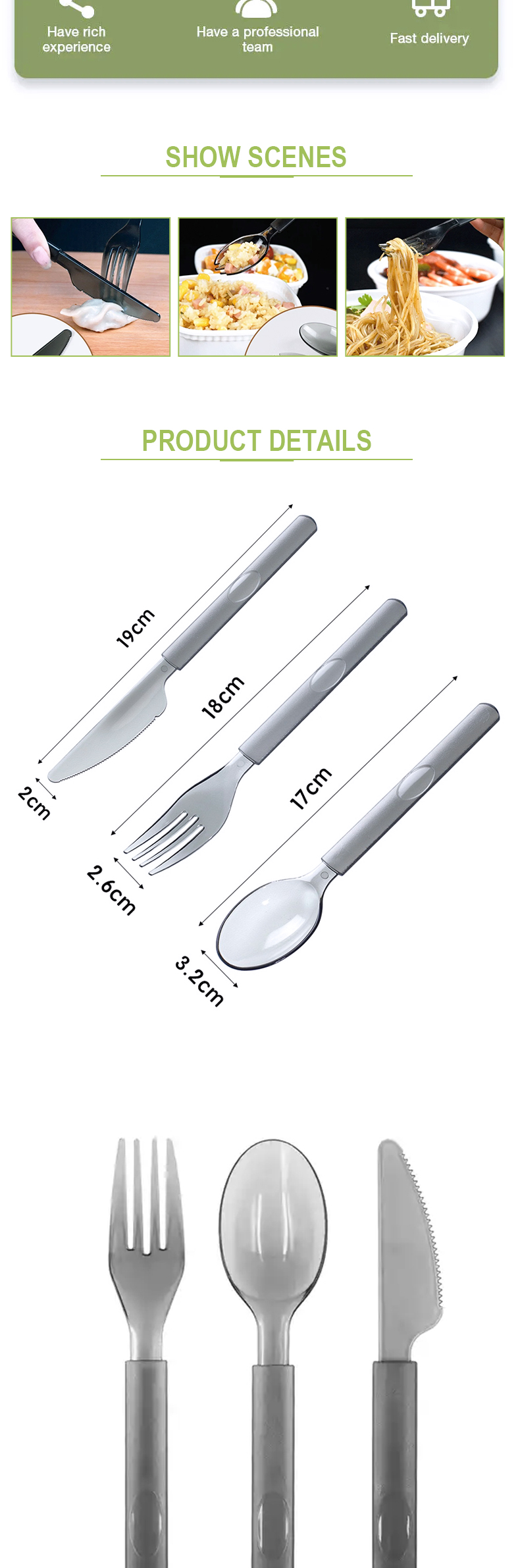 bubble tea long handle spoon disposable plastic ice cream spoons dessert tableware-1