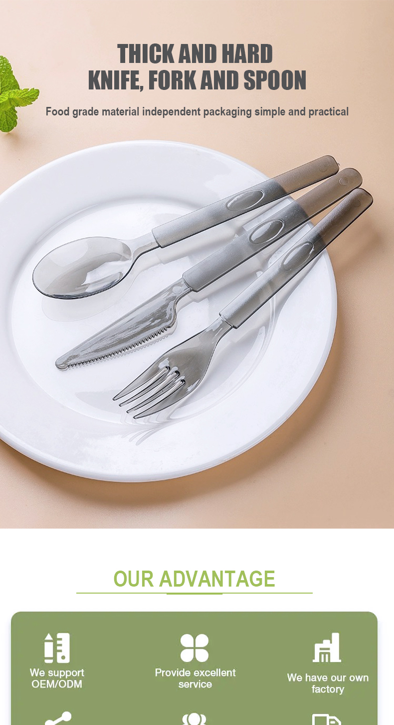 bubble tea long handle spoon disposable plastic ice cream spoons dessert tableware-0