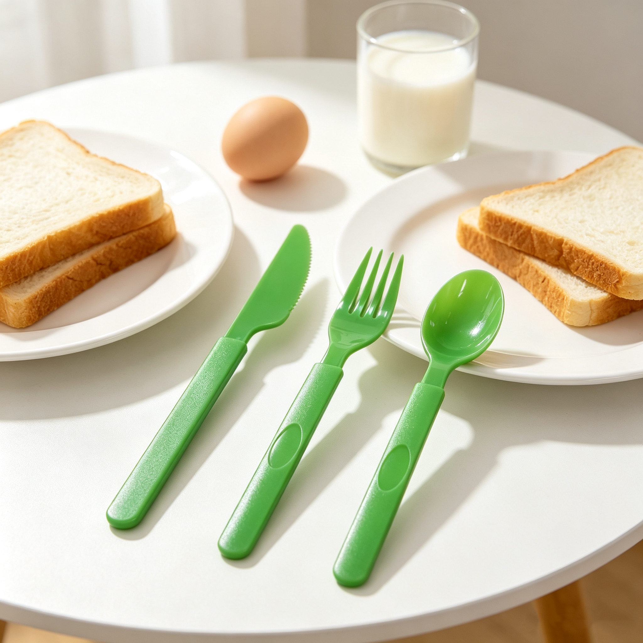 Colorful knife, fork, and spoonColorful knives, forks, and spoons