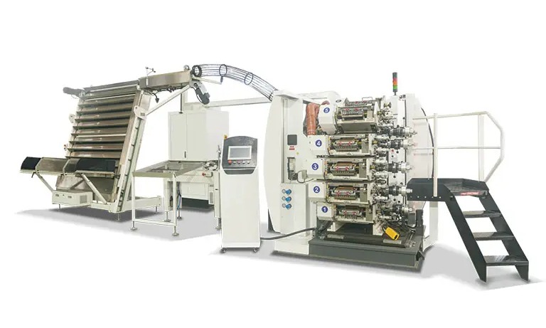High Speed six color plastic cup printing machine