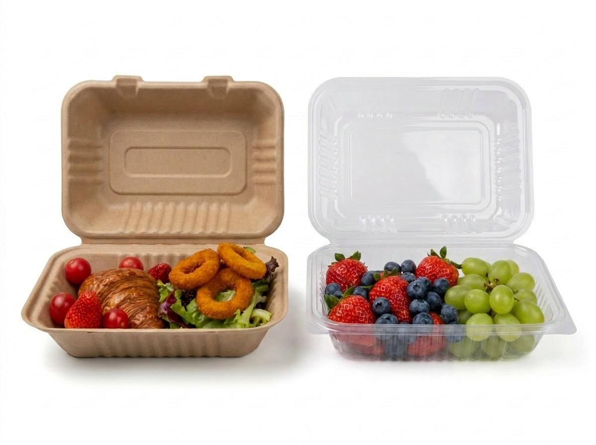 Bagasse vs Plastic Food Containers: A Full Comparison for Foodservice Businesses