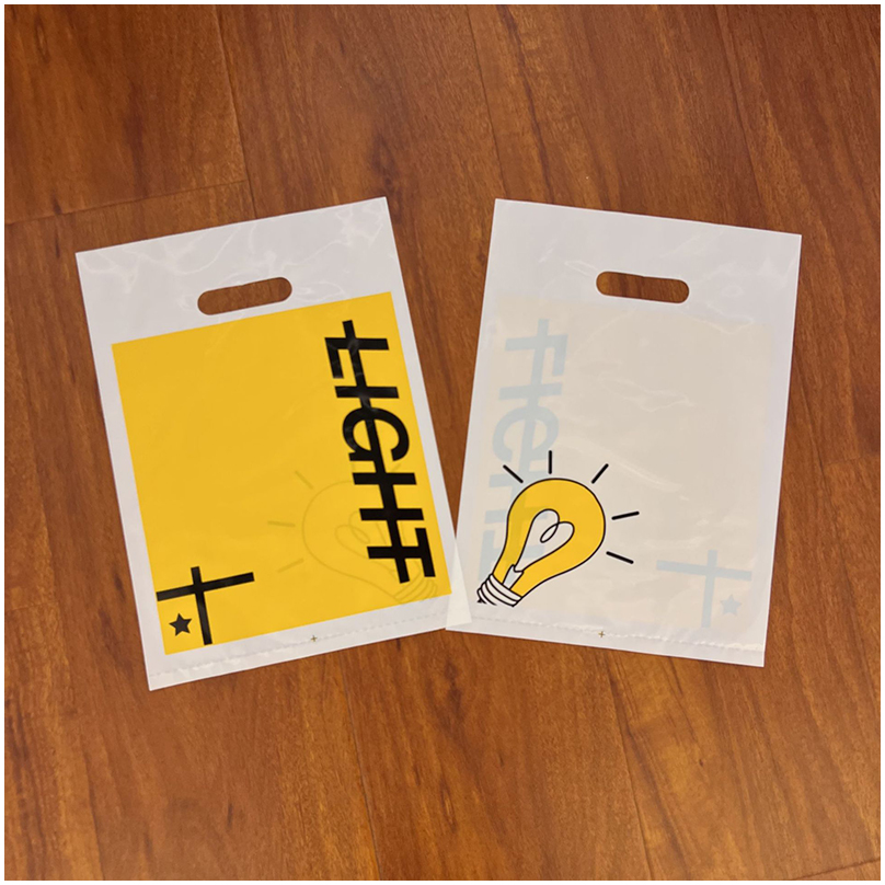 HDPE / LDPE Die-Cut Handle Bags factory