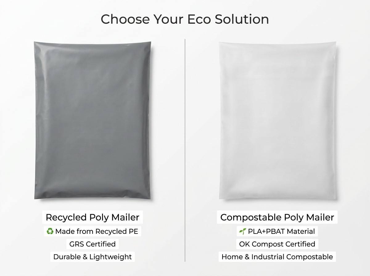 Recycled vs Compostable Poly Mailers: Which Is Better for Your Brand?