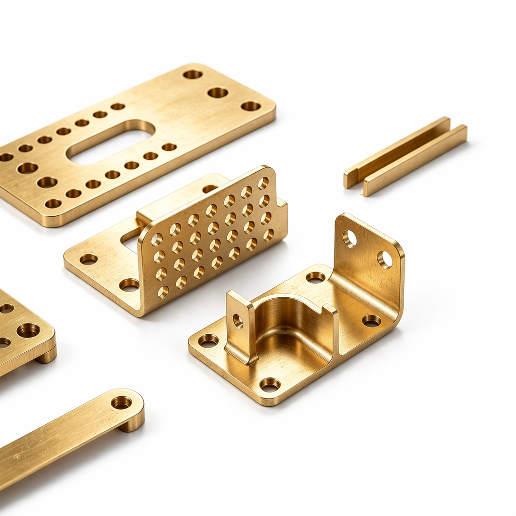 Precision Brass Sheet Metal Parts | Custom CNC Stamping Fabrication for Electronic & Mechanical Equipment
