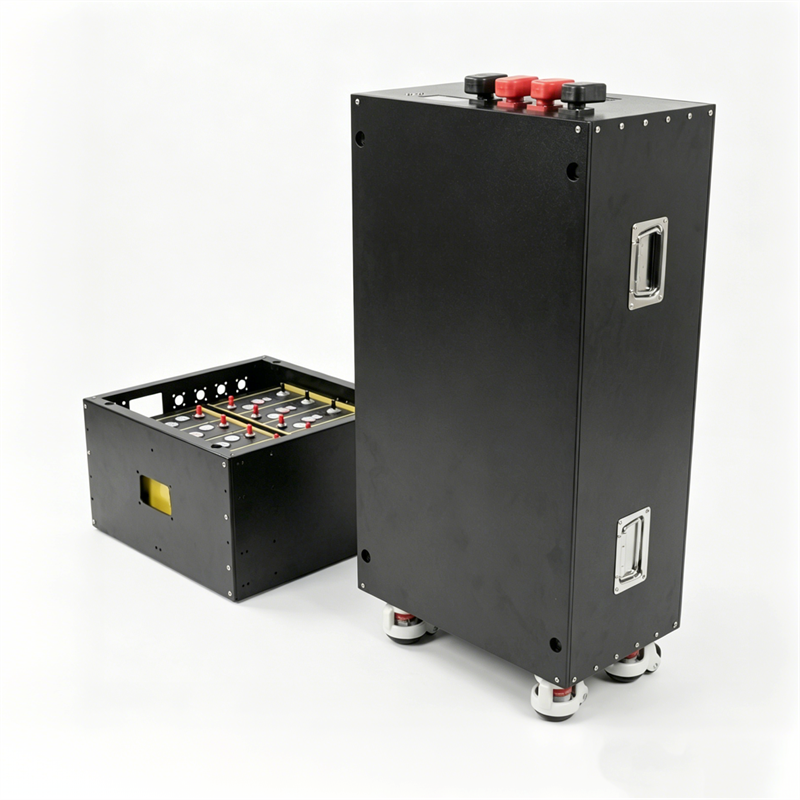 Customizable Metal Battery Box, Powder Coated for 8/12/16/20 Cells