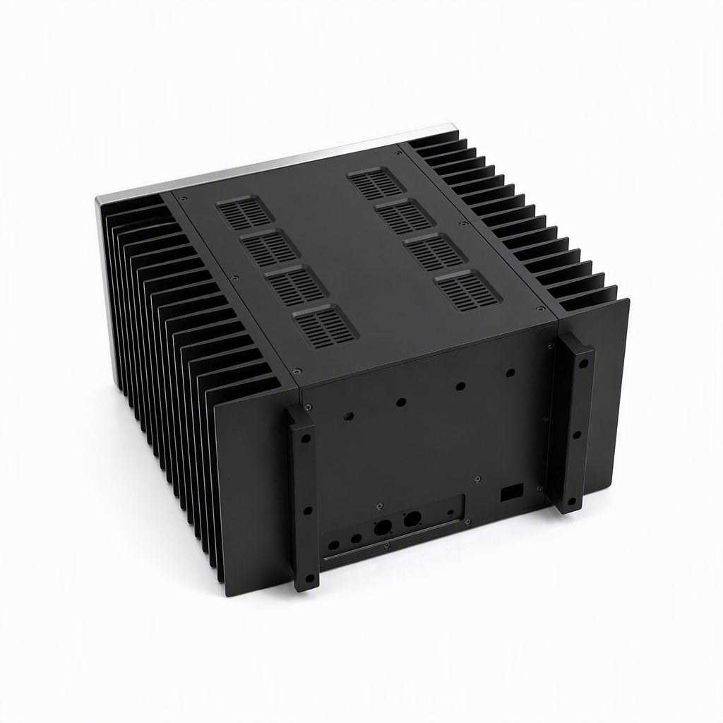 Aluminum Power Amplifier Chassis | Custom CNC Enclosure For High-Power Electronic Equipment