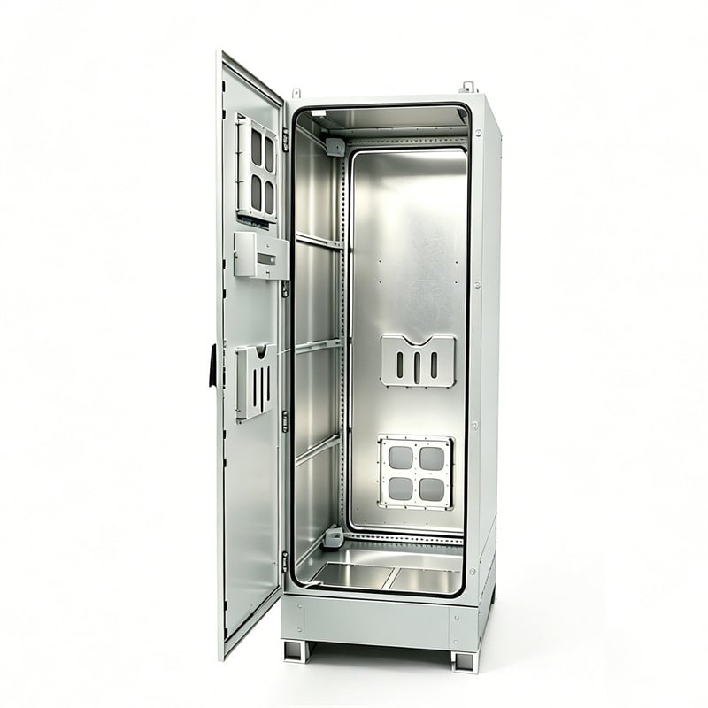 Outdoor Electrical Cabinet, IP65-IP67 Waterproof Metal Enclosure with Ventilation