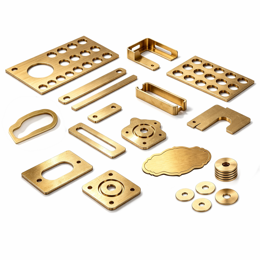 Precision Brass Sheet Metal Parts | Custom CNC Stamping Fabrication for Electronic & Mechanical Equipment
