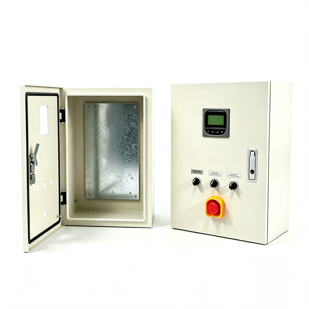 Wall Mount Electrical Control Cabinet | Custom Sheet Metal Fabrication for Indoor Industrial Automation
