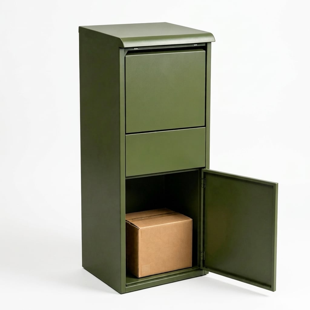 Steel Parcel Delivery Box, Waterproof Secure Lock Box ODM OEM for Exterior Home Porch Use
