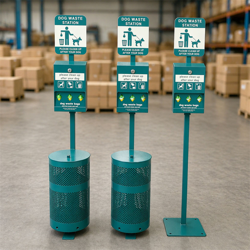 Dog Waste Station OEM ODM Custom Sheet Metal for Park Residential Municipal Sanitation Projects