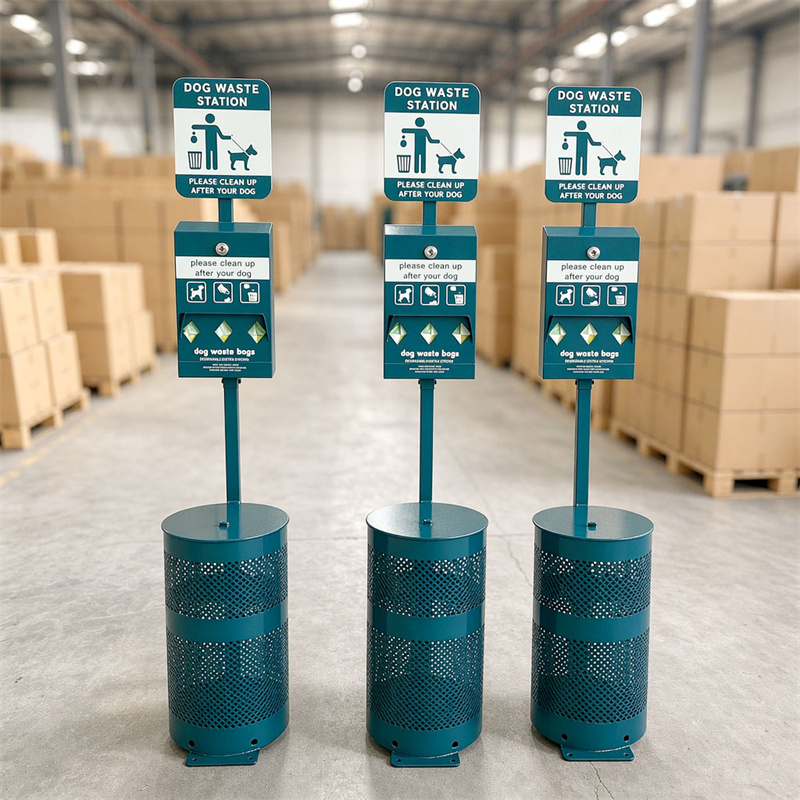 Dog Waste Station OEM ODM Custom Sheet Metal for Park Residential Municipal Sanitation Projects