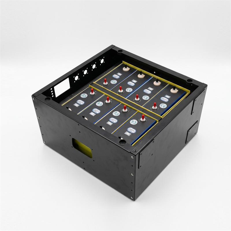 Customizable Metal Battery Box, Powder Coated for 8/12/16/20 Cells
