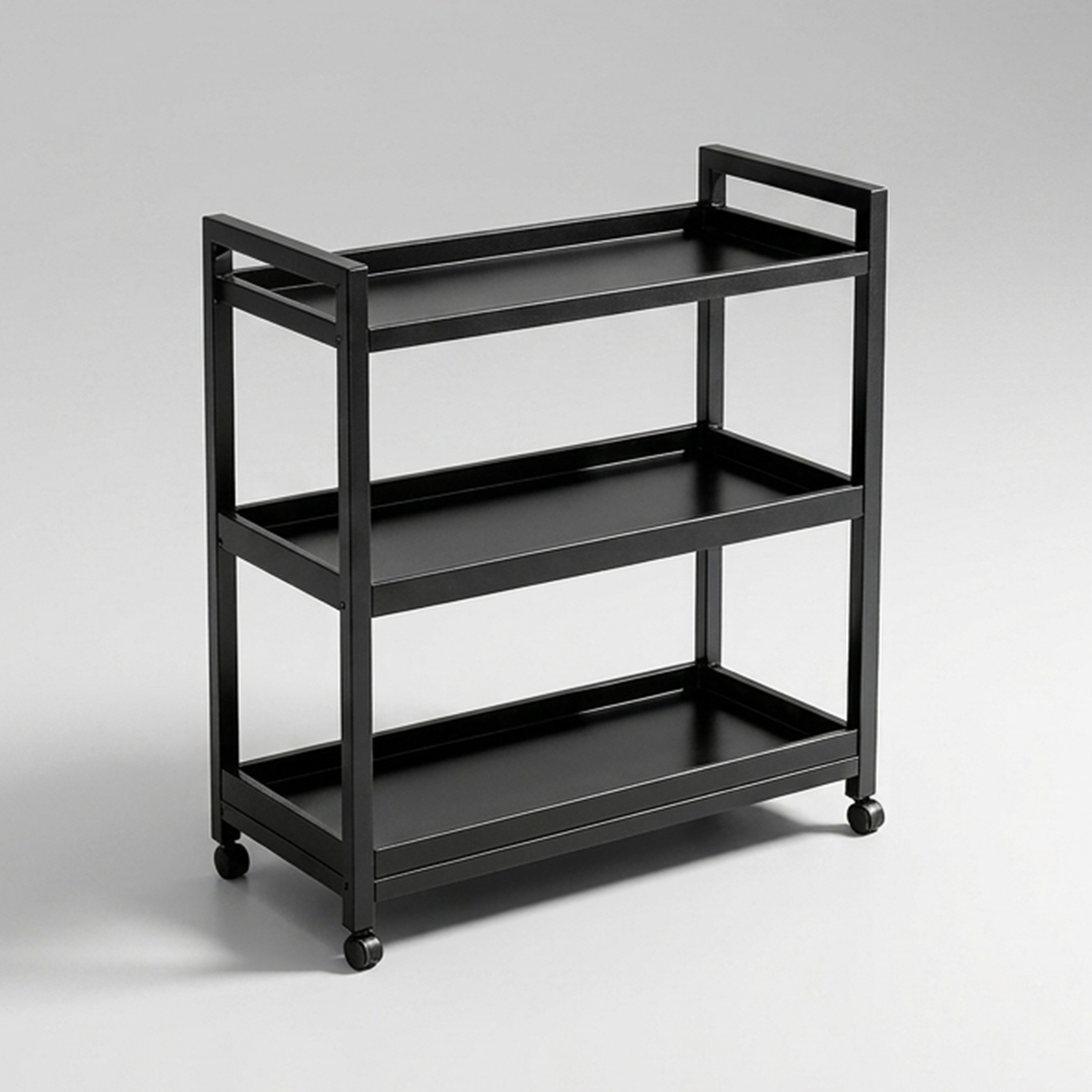 Mobile Wine Bar Cart | Custom Steel Fabrication for Home Bar & Cafe Storage
