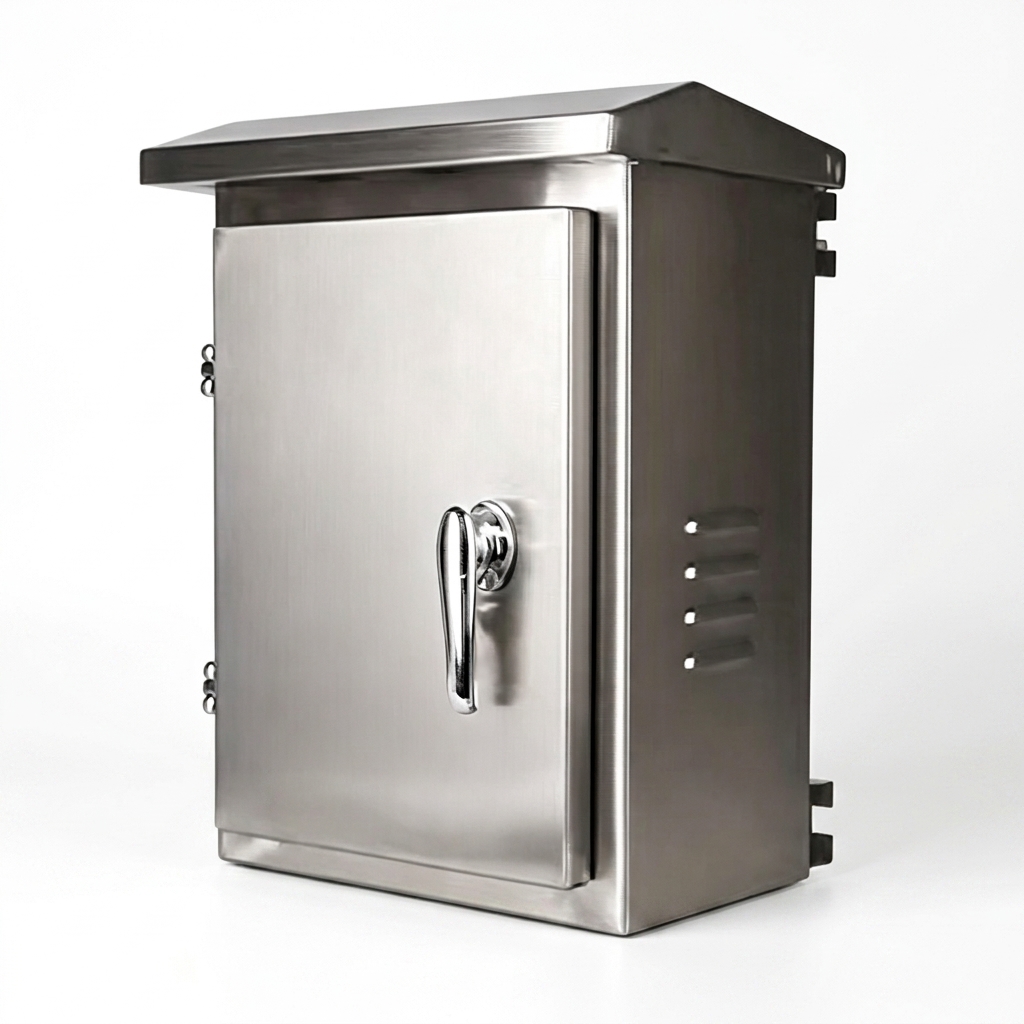 Stainless Steel Outdoor Electrical Enclosure, Rainproof Top for Wall-mount Use | ODM OEM Custom