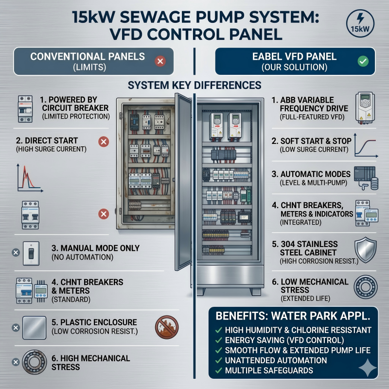 Proč panely frekvenčních měničů o výkonu 15 kW zajišťují úspěch čistíren vody?