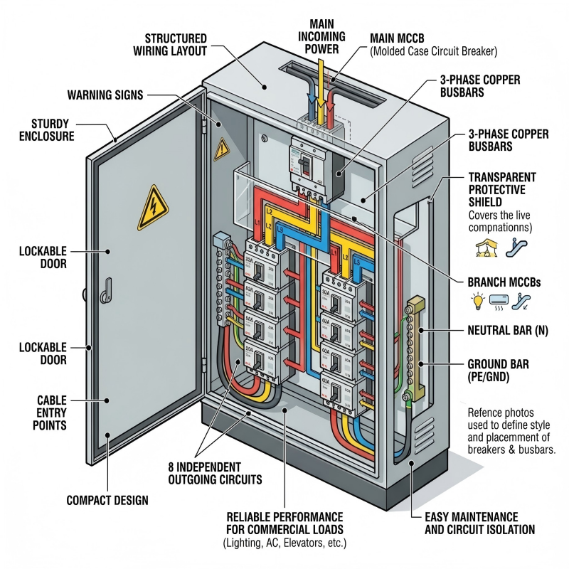 Proč potřebují nákupní centra osmisměrné rozvaděče elektrické energie?