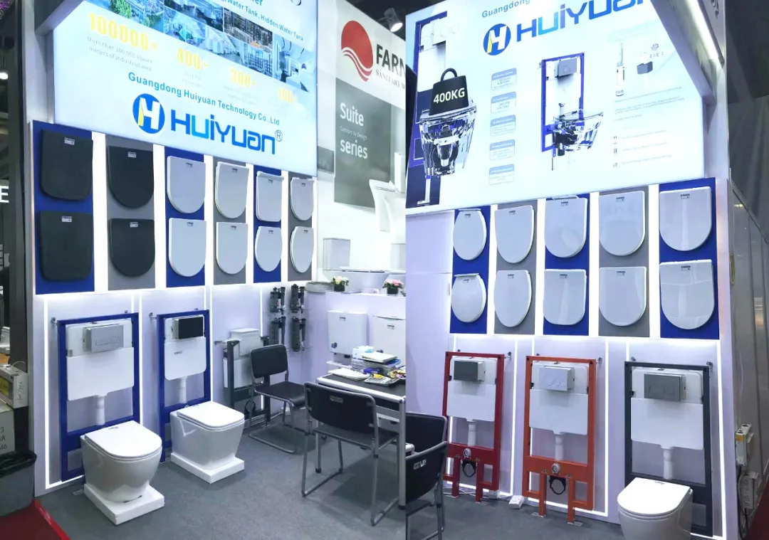 exhibition news huiyuan sanitary ware makes a dazzling appearance at the 137th canton fair inviting friends from all over the world to witness its quality-2