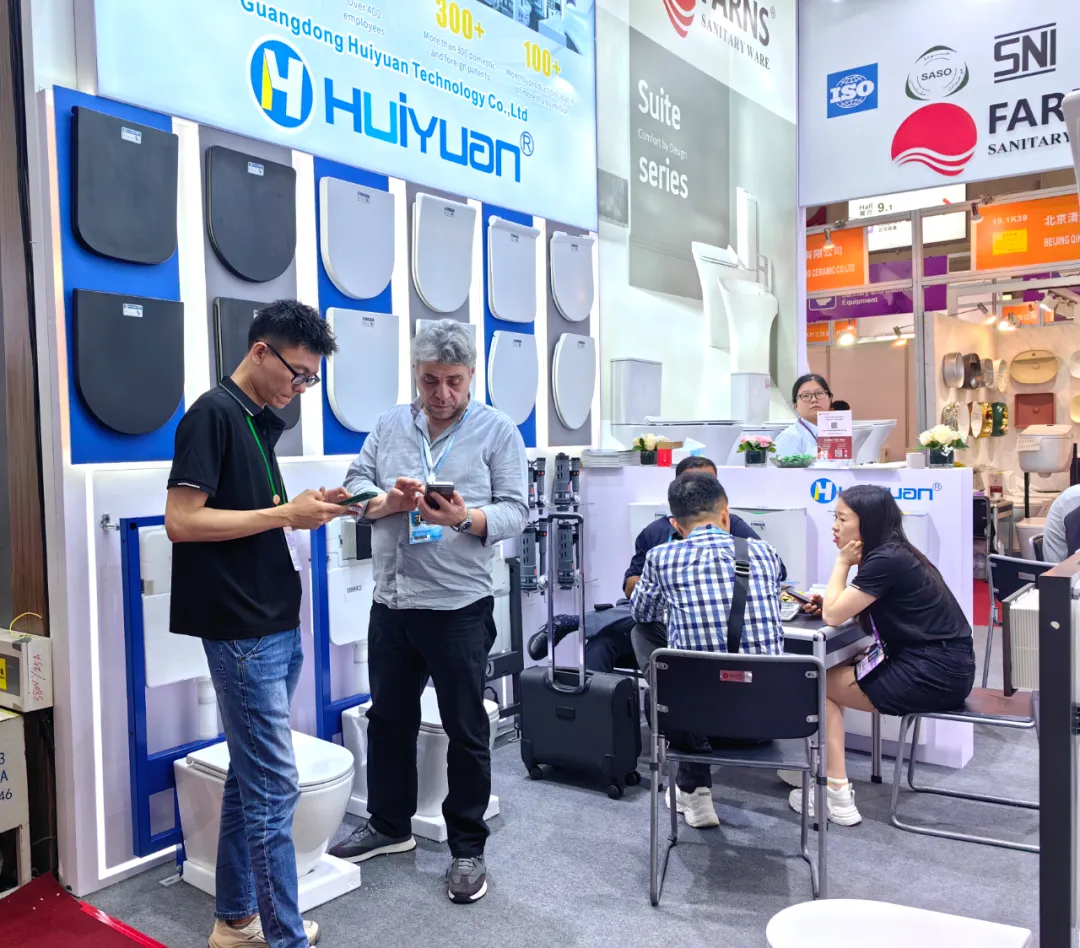 exhibition news huiyuan sanitary ware makes a dazzling appearance at the 137th canton fair inviting friends from all over the world to witness its quality-5