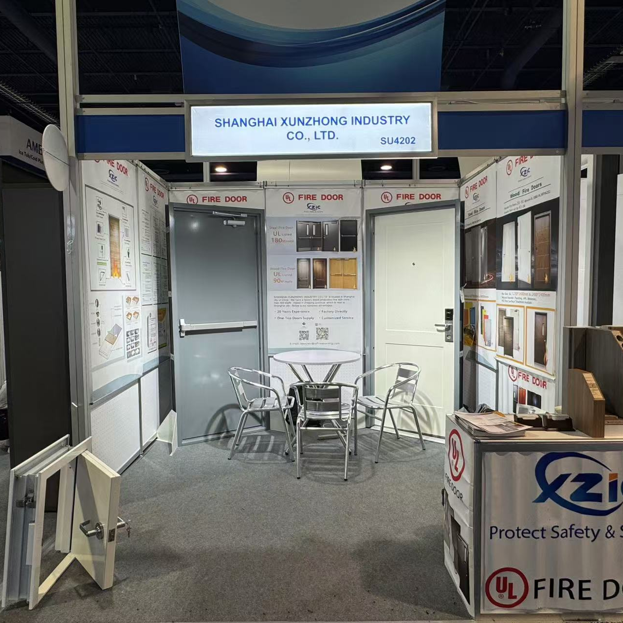UL listed fire door China company in IBS show