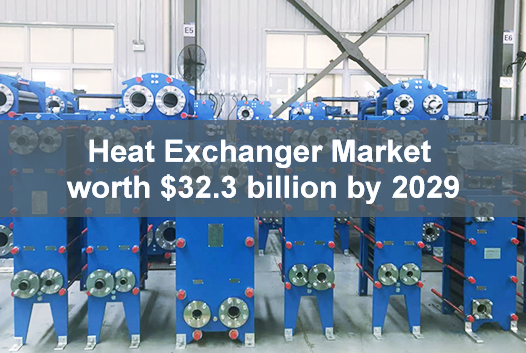 Markt für Wärmetauscher soll laut MarketsandMarkets™ bis 2029 32,3 Milliarden US-Dollar wert sein, bei einer durchschnittlichen jährlichen Wachstumsrate von 7,0 %