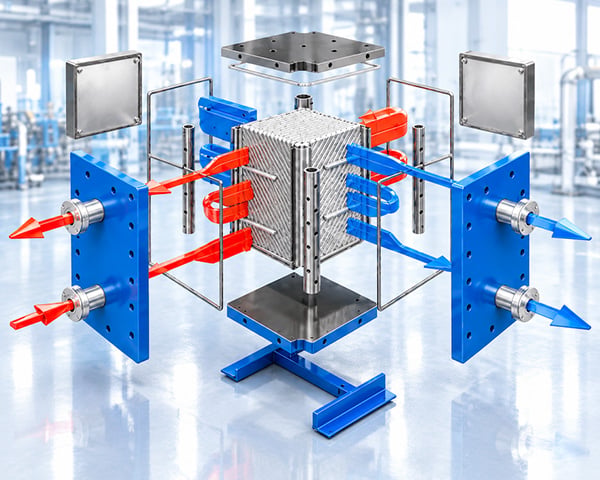 welded plate heat exchanger construction