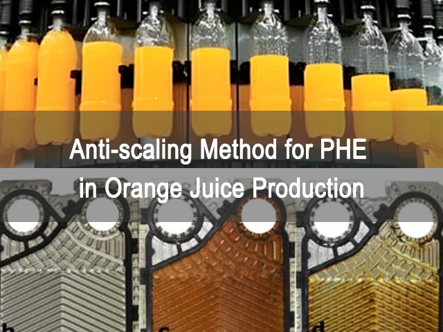 Anti-Scaling-Methode für Plattenwärmetauscher bei der Orangensaftproduktion