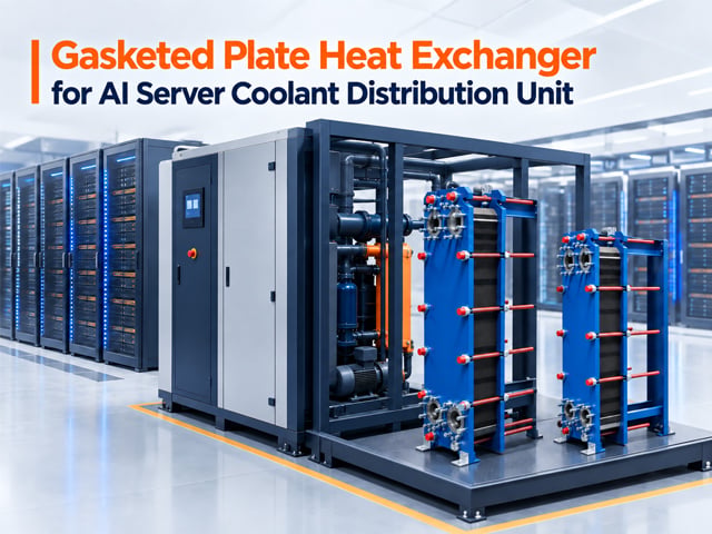 Gasketed Plate Heat Exchanger for AI server Coolant Distribution Unit (CDU)