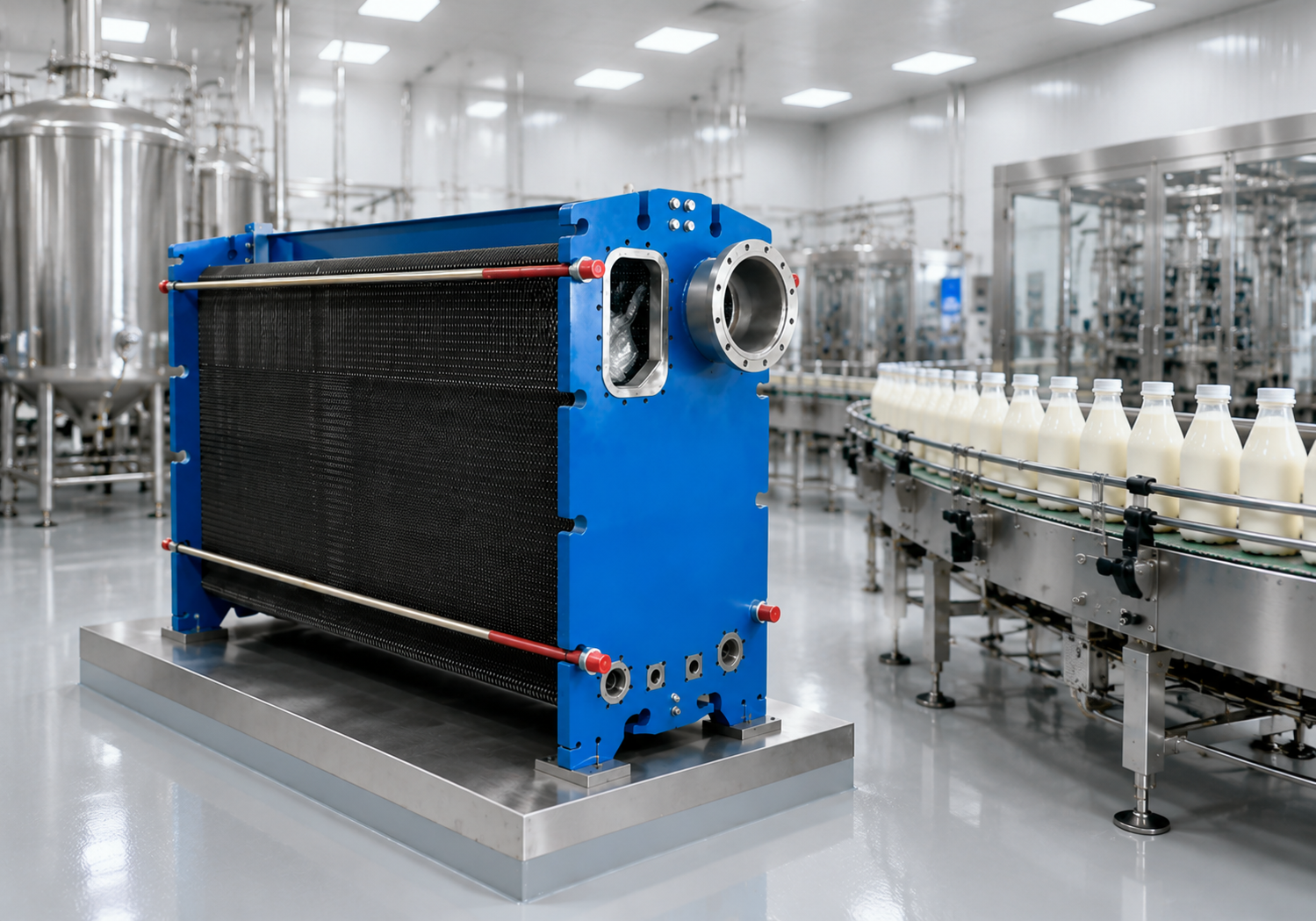 plate evaporator for milk