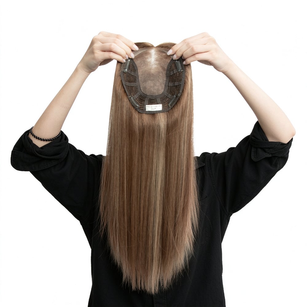 Vendors Customized New Design Hair Replacement Mono Lace Topper Women Hair Cuticle Aligned Virgin Human Hair Full Ends Weft Section