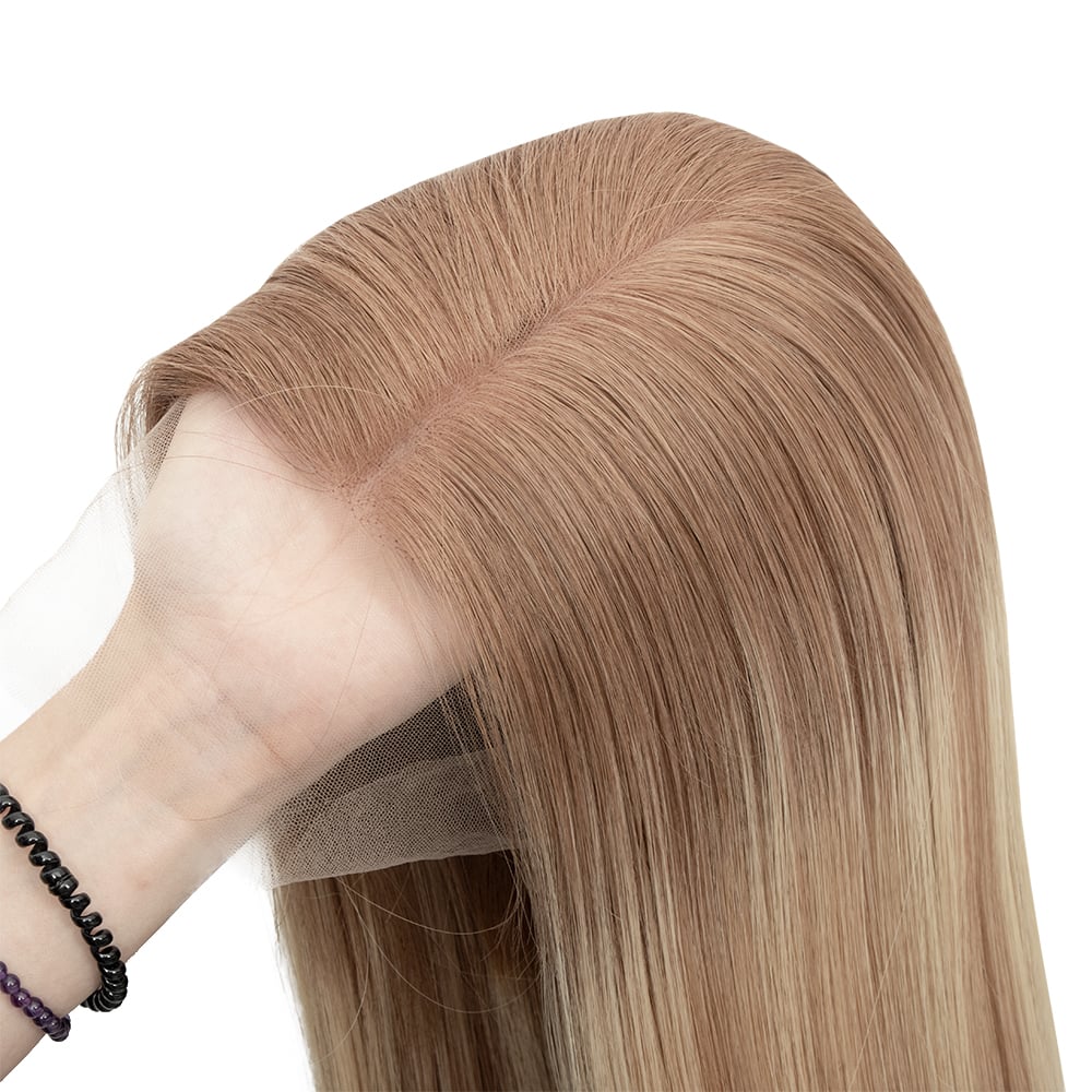 Unprocessed Raw Hair Lace Top Jewish Wigs HD Lace Kosher Wig Cuticle Aligned Swiss Lace Kosher Jewish Wig