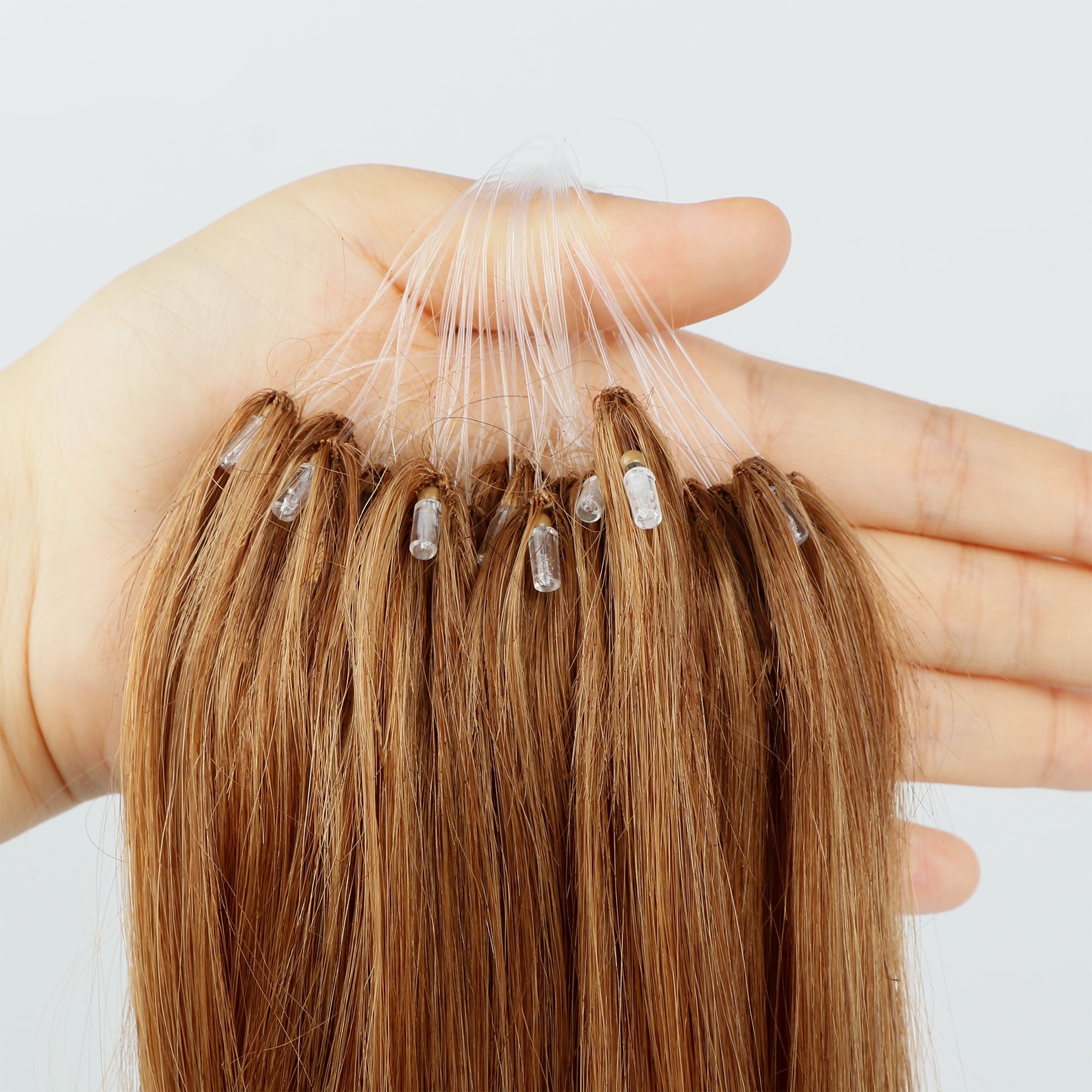 Extensions capillaires russes H6 en cheveux humains — Vente en gros, doublement triées, couleur naturelle H6, extensions capillaires en plumes
