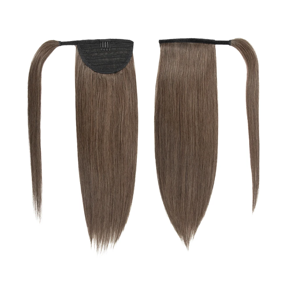 Top Quality Wrap Around Ponytail Hair 100% One Donor Real Ponytail Hair Extensions Ponytail Hair Clip in Ponytail Hair Extension