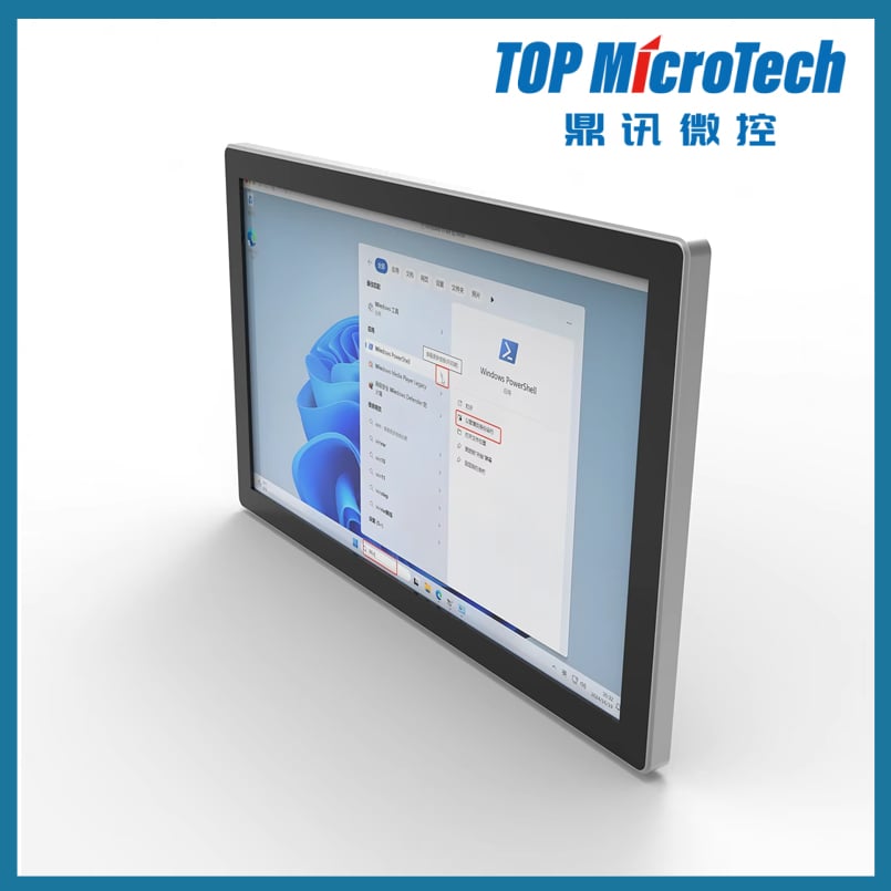 Custom 21.5 Inch 1080p IPS TFT LCD Touch Screen Industrial Monitor High Brightness Rugged Panel for Wall Mount WIN 10/11 USB DVI
