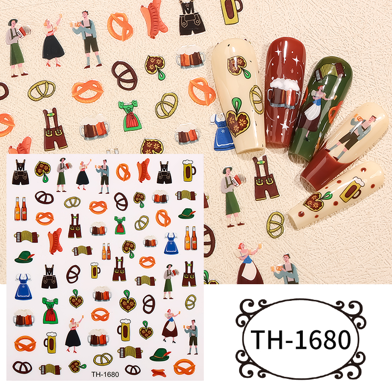 Pegatinas mini para uñas con diseño de puntas francesas, adhesivos 3D en relieve para uñas ideales para bodas