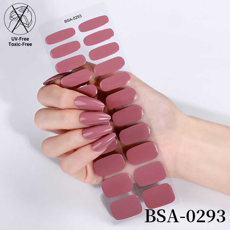 Hot Pop Sweet Cool Style Punk Rock Nail Gel Sticker No Bake Music Festival Nail Art Strips Design