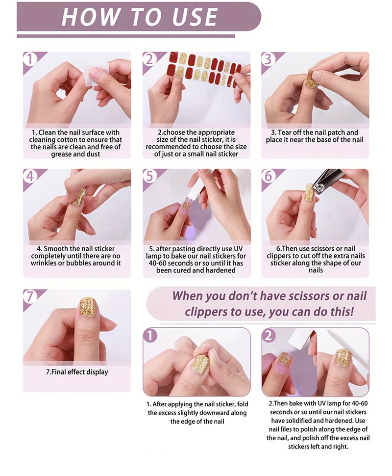 semi cured gel nail stickers tortoiseshell retro style nail wraps for fashionistas-0
