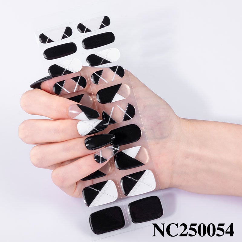 Emerald Green Gel Nail Wraps, Semi Cured Nail Stickers for Christmas Party Festive