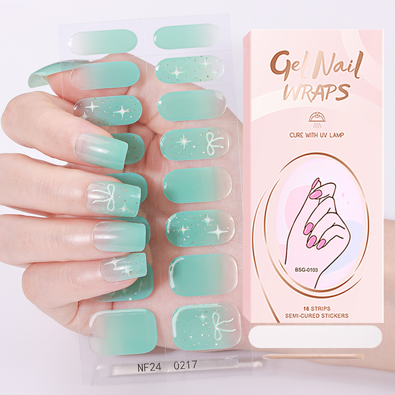 Wholesale New Desgin Nail Art Foil Sticker Nail Polish Strips Gel Nail Stickers