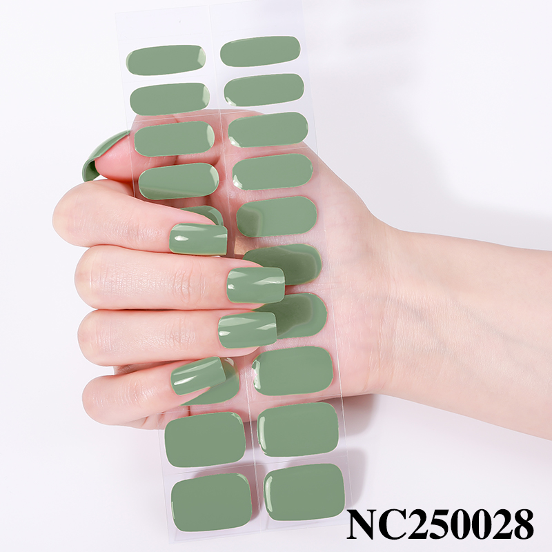 Salon Quality 100% Real Nail Polish Pure Color Semi Cured Gel UV Strips LED Light Required