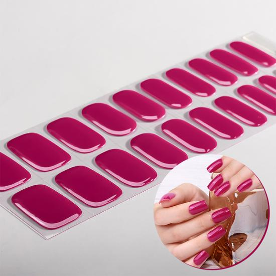 What is semi cured gel nail sticker?